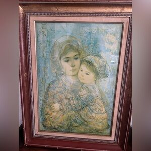 Edna hibel lithograph number 976 out of 1000